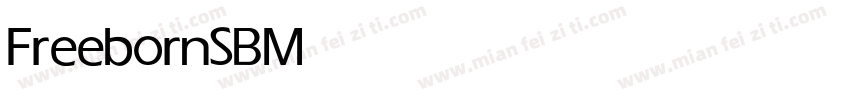 FreebornSB Medium字体转换